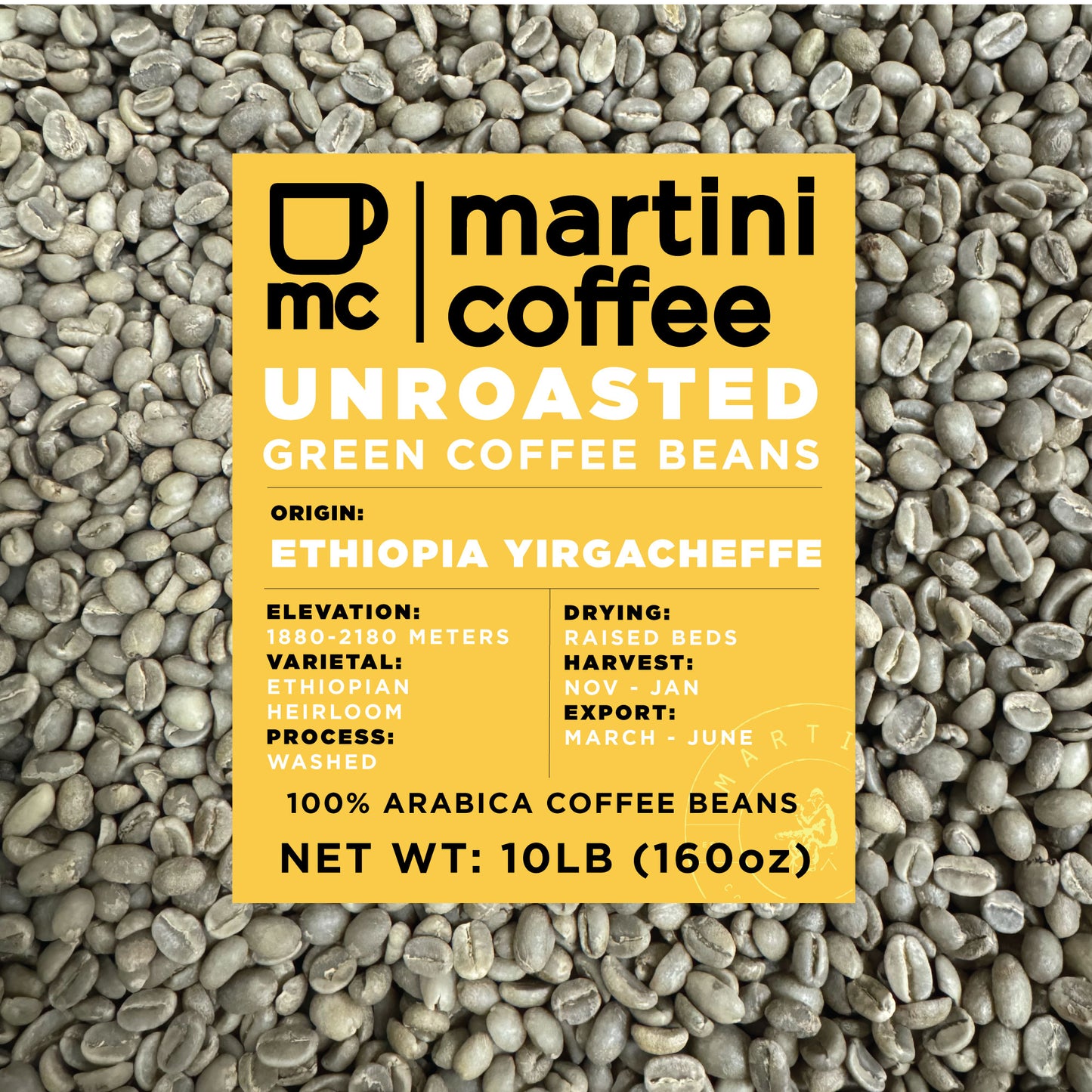 Unroasted Ethiopia Yirgacheffe