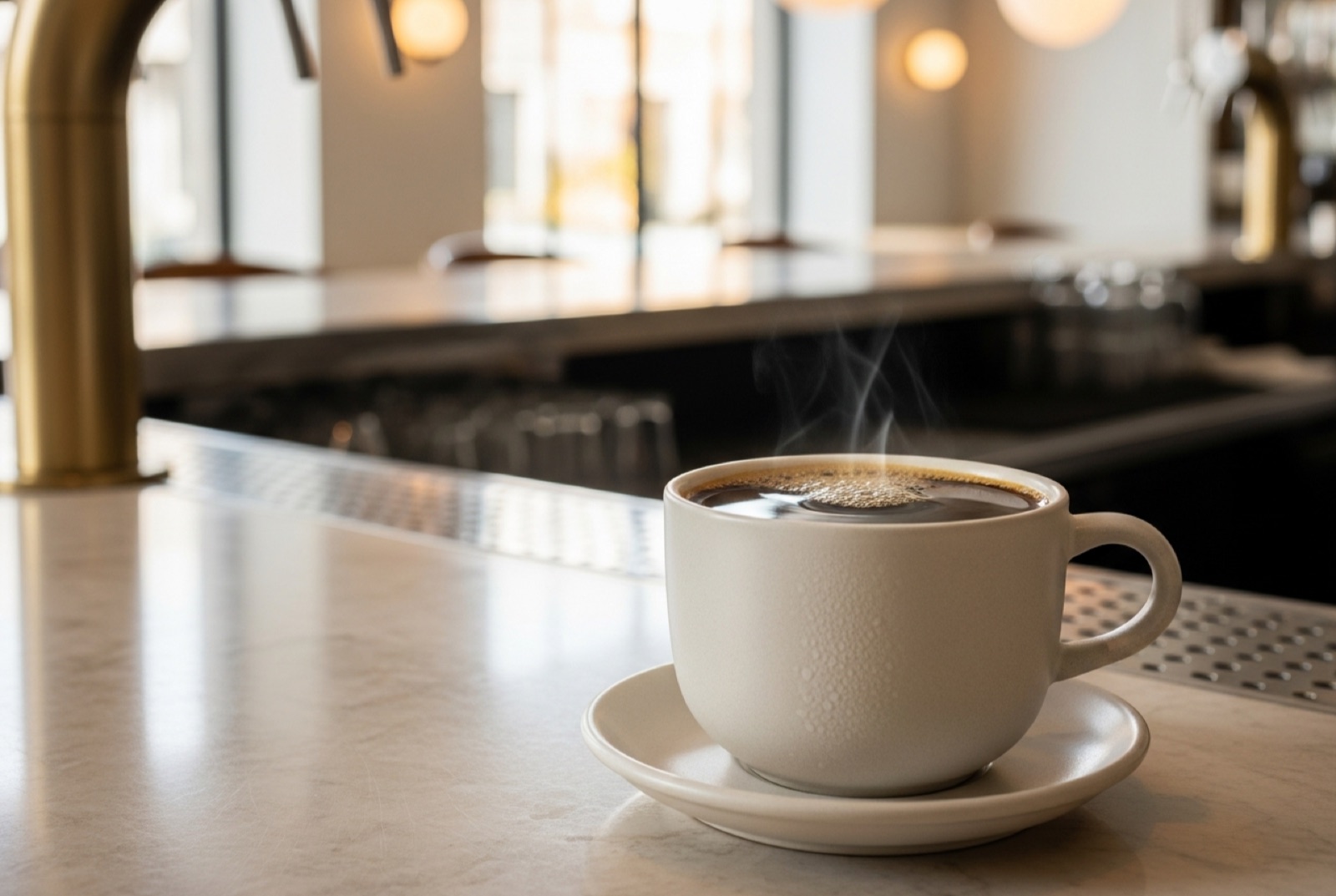 Martini Coffee concentrate served as Hot Coffee